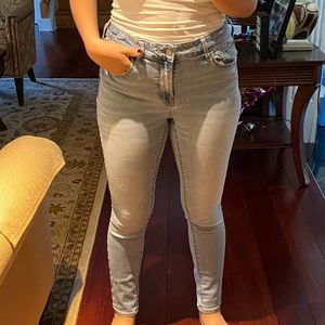 Blue Old Navy Rockstar Mid Rise